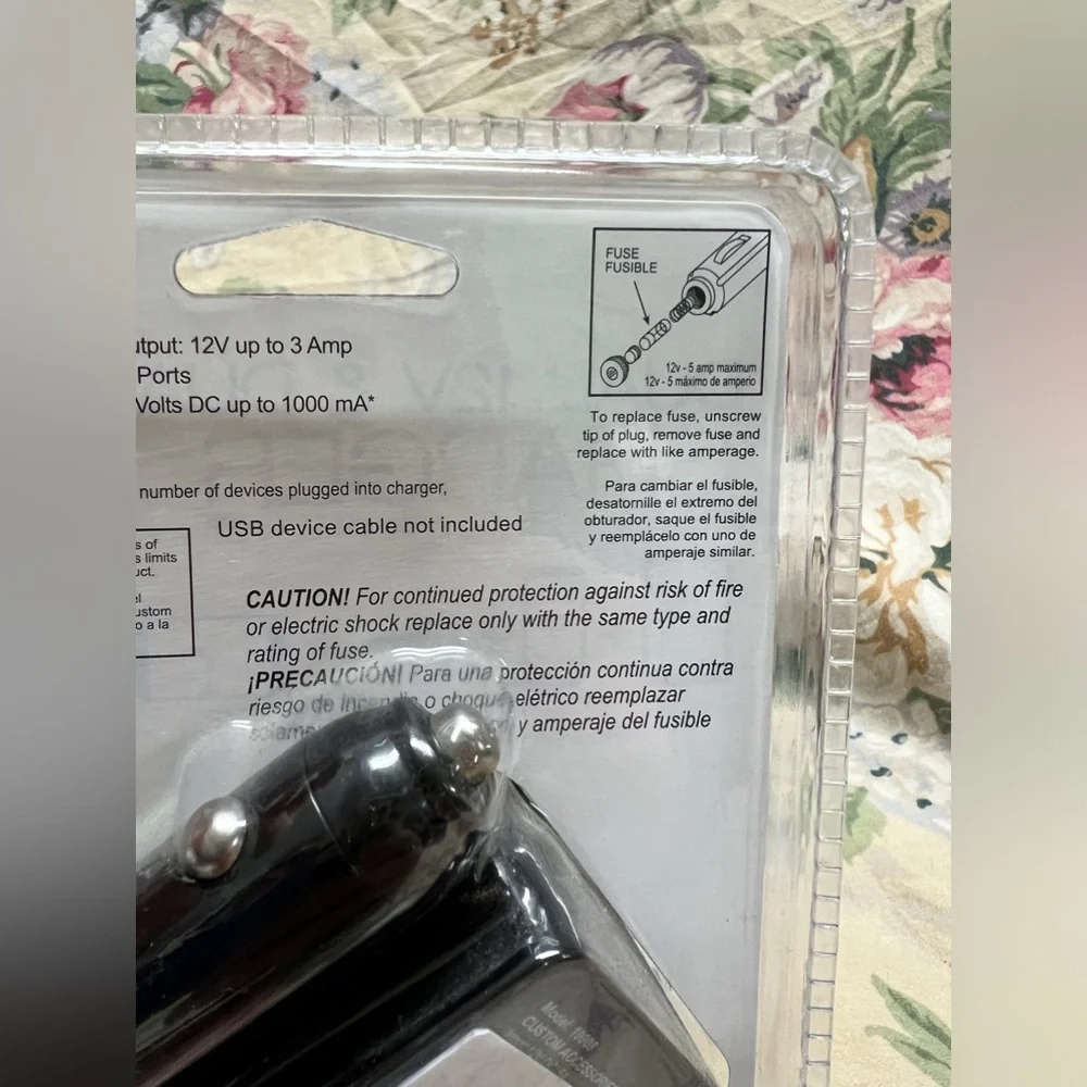 Adapter I-x Dual 12v USB charge